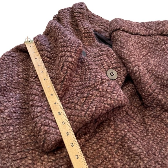 Zara Basic cropped Sweater/jacket-3/4 sleeve-belt on Back-Size Large - Picture 5 of 8